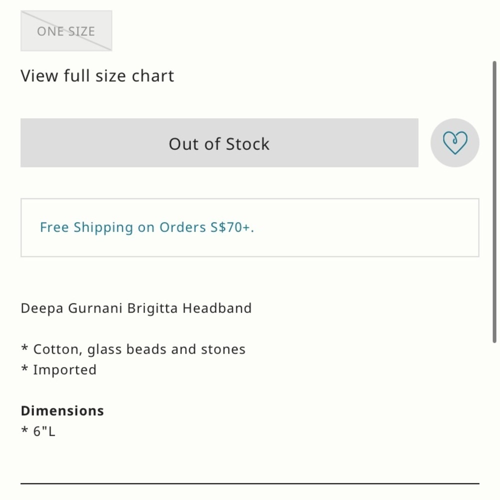 Anthropologie Deepa Gurnani Brigetta headband new without tags - Picture 3 of 6